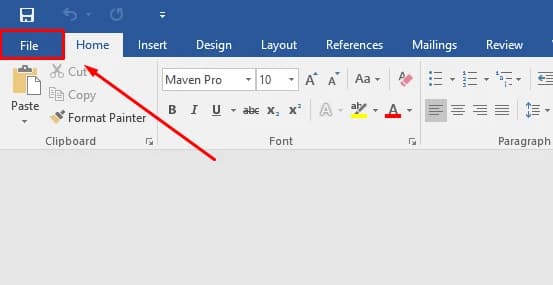 Click File