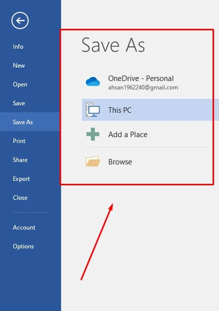 Location folder
