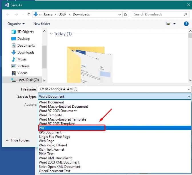 Select PDF