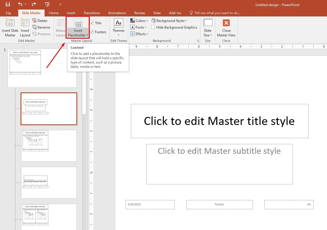 Use placeholders