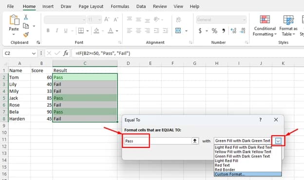 Conditional Formatting