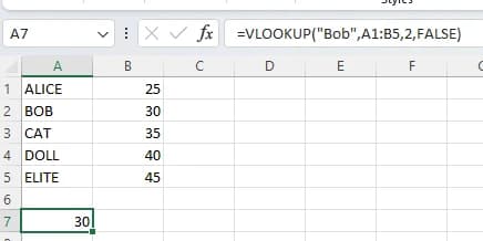 VLOOKUP-Find Data in a Table