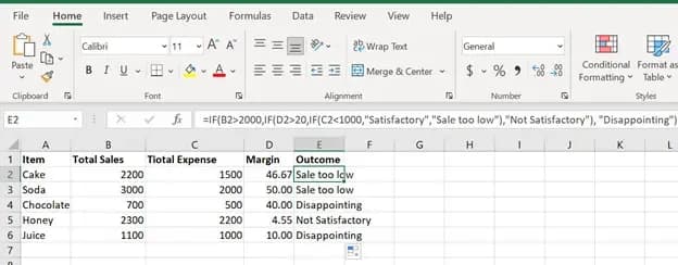 Multiple Conditions or Nested ‘IFs’